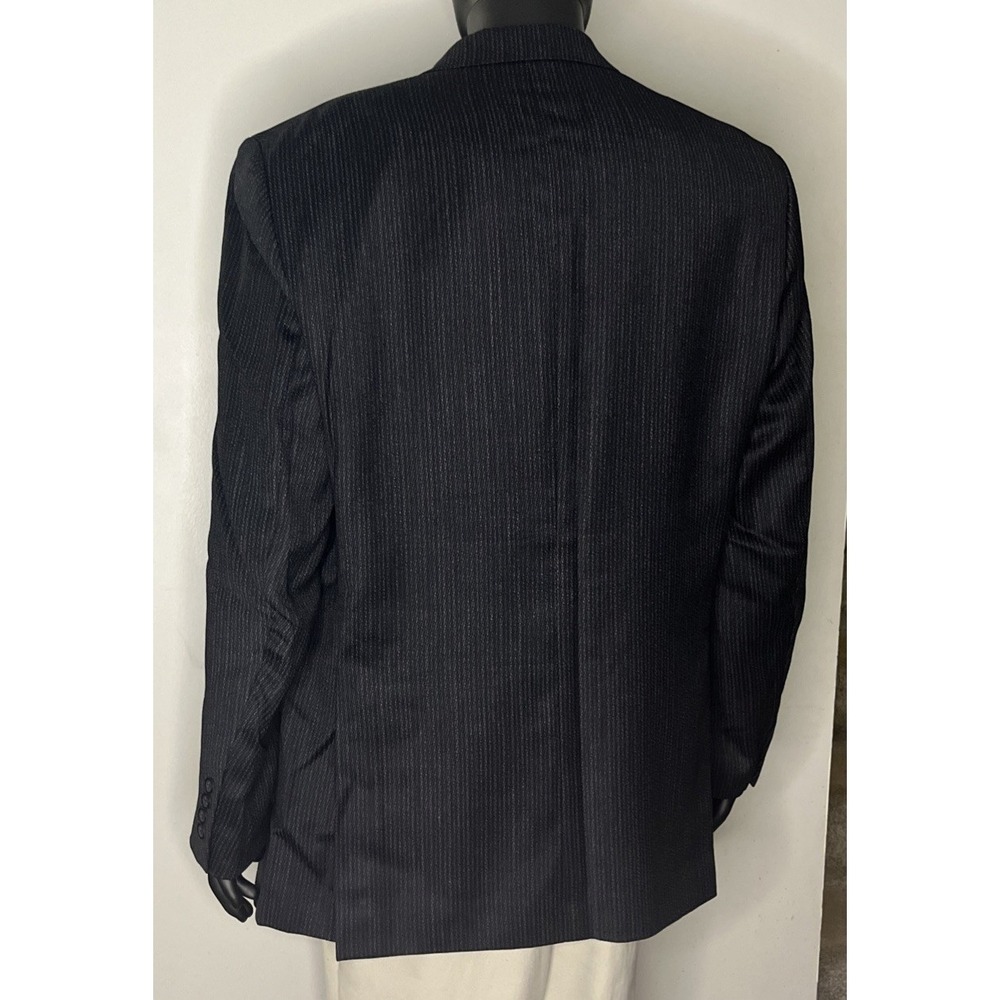 Gianfranco Ruffini Italy Mens Pinstripe Suit Jacket Blazer Size 46L Vintage - Picture 2 of 3